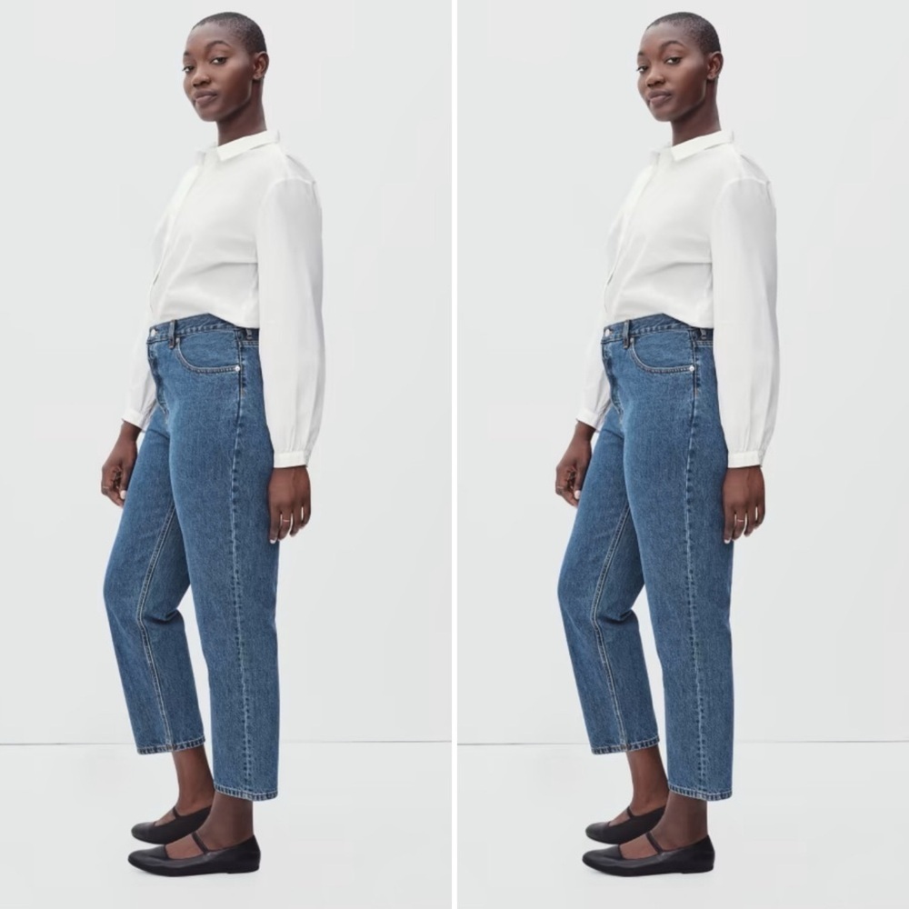 Everlane 90s cheeky high rise curvy straight leg denim Jeans straight 26 New